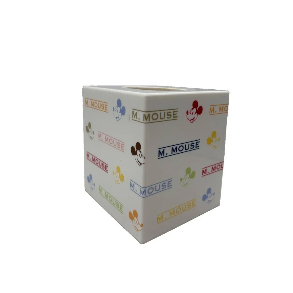 Vintage Disney Mickey Mouse Tissue Box Cover Bathroom Vanity Plastic Taiwan